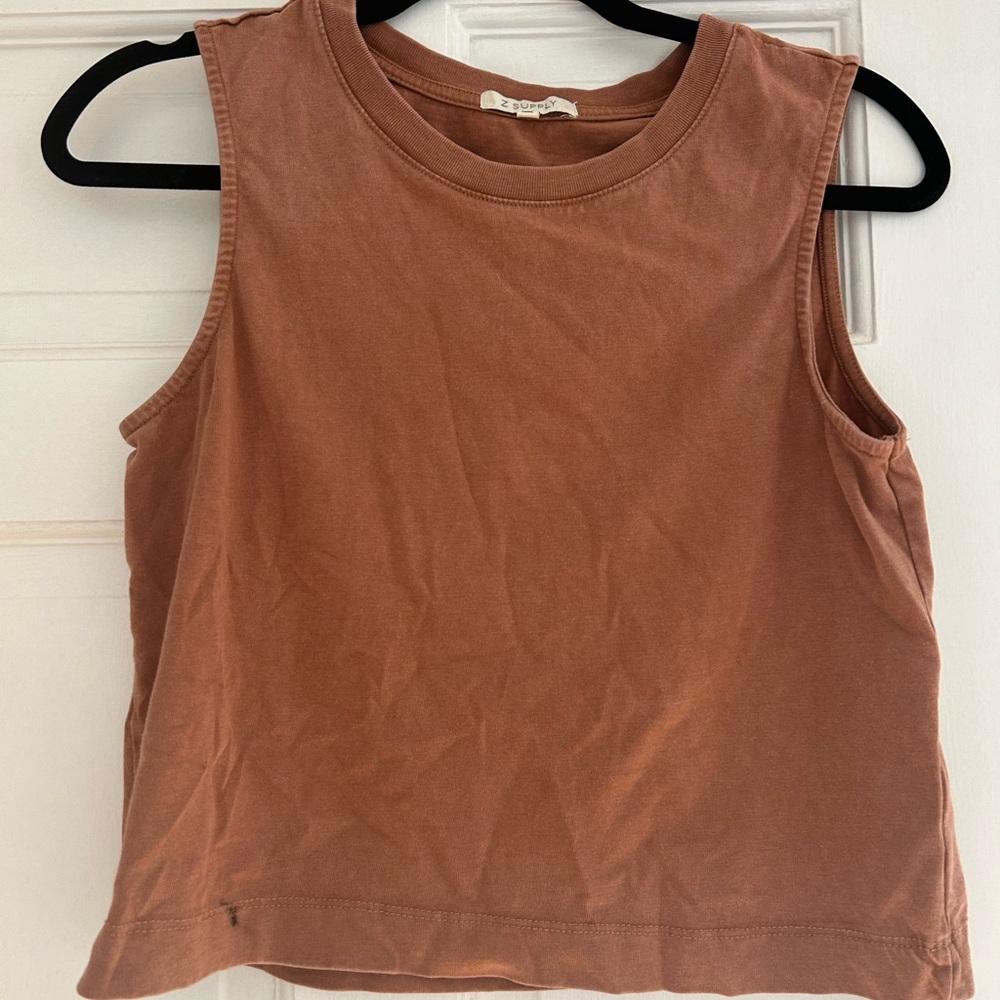 Z Supply Rust Colored Crop Tank
